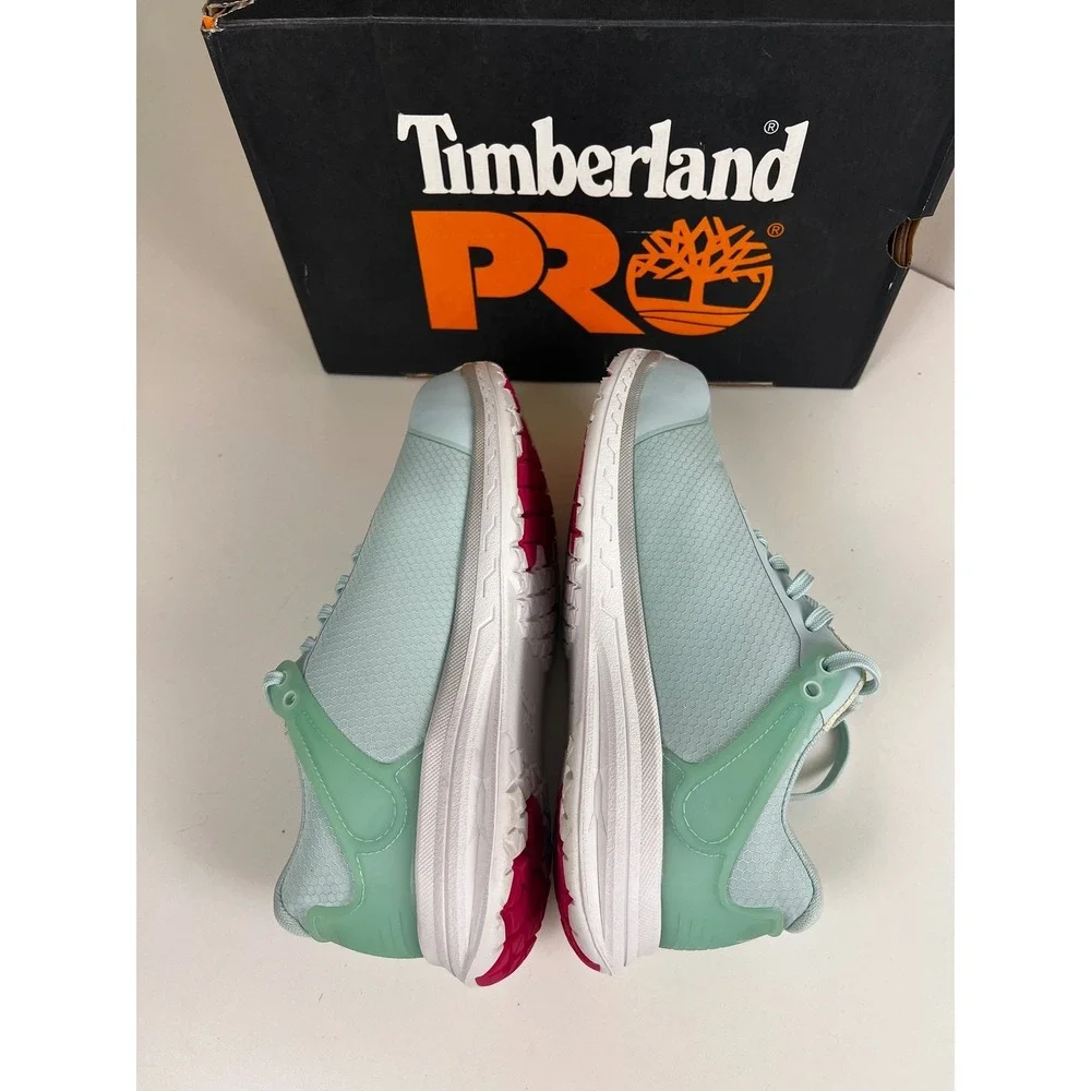 Timberland‎ Pro Drivetrain Womens Light Blue Anti Fatigue Work Shoes Size 7.5